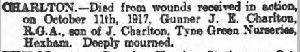 Newcastle Journal Saturday 3rd November 1917